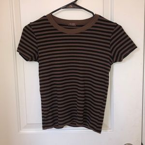 black and brown stripped john galt shirt